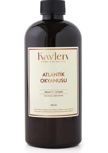 Atlantik Okyanus Yedek Çubuklu Oda ve Ortam Kokusu Yedek Dolum Şişesi 500 ml