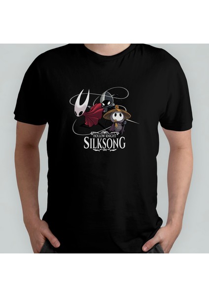 Hollow Knight Pamuklu Bisiklet Yaka T-Shirt Model 2