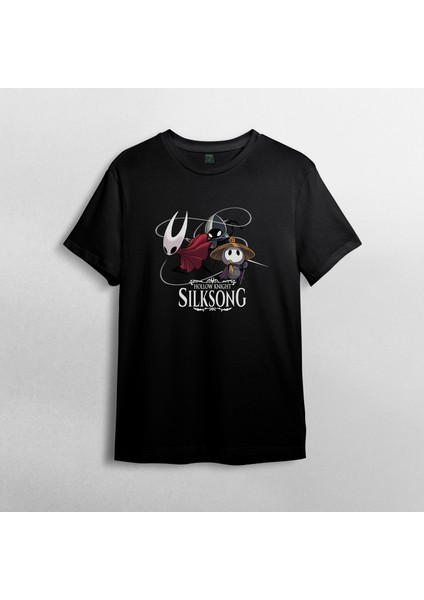 Hollow Knight Pamuklu Bisiklet Yaka T-Shirt Model 2