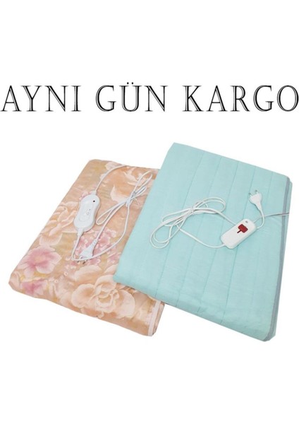 Renkli ve desenli tek kişilik elektrikli battaniye, hızlı teslim, beyaz renk seçeneği