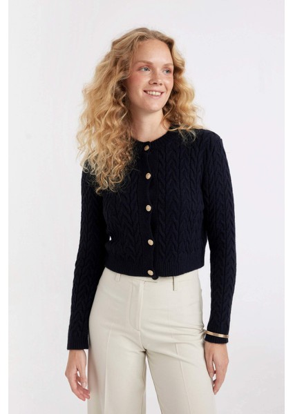 Kadın Lacivert Hırka - C9044AX/NV131