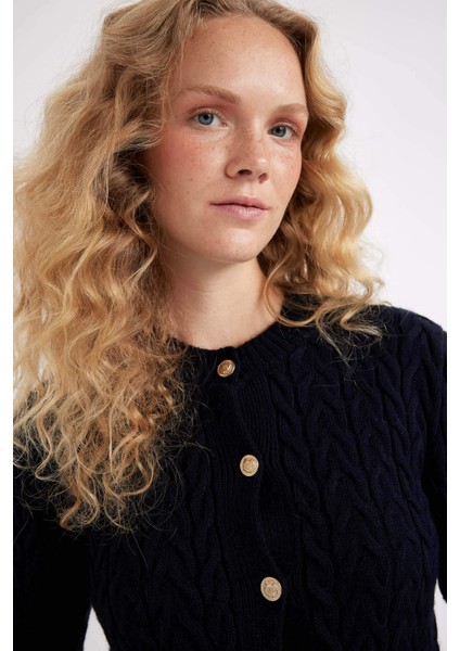 Kadın Lacivert Hırka - C9044AX/NV131 fırsatları