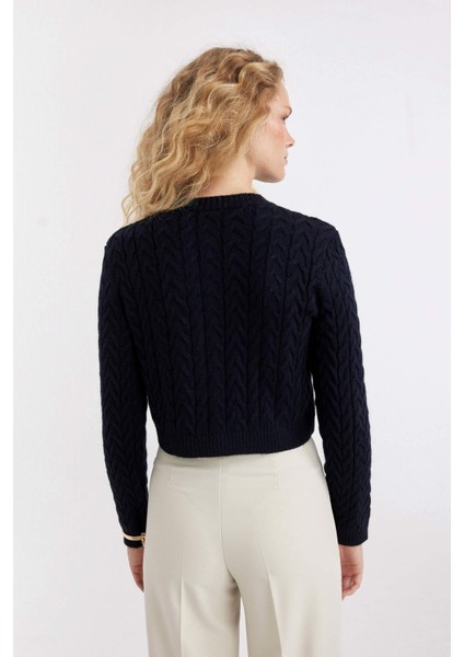 Kadın Lacivert Hırka - C9044AX/NV131 indirimleri