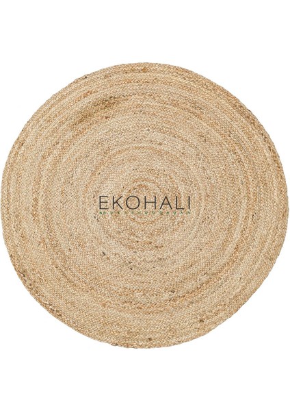 Juno Koleksiyonu Jüt ile Üretilen El Dokuma Sisal Kilim Ech 01R Natural