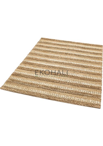 Netra Koleksiyonu Jüt ile Üretilen El Dokuma Sisal Kilim S-1410 Natural Xw