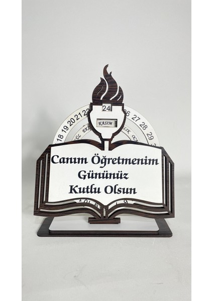 Öğretmenler Gününe Özel Ahşap Takvim