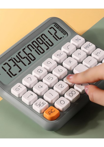 12 Haneli Hesap Makinesi Mint Yeşili
