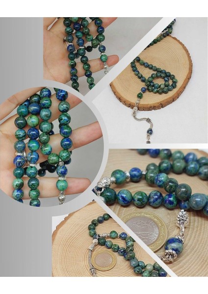 Azurit Taşı 99LUK Tesbih 8mm (3210)