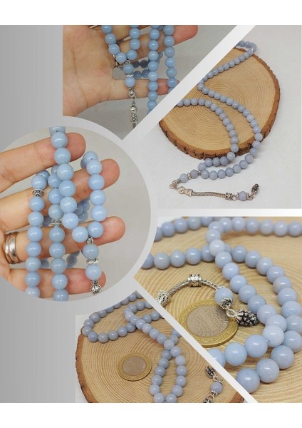 Angelit Taşı 99LUK Tesbih 8mm (3927)