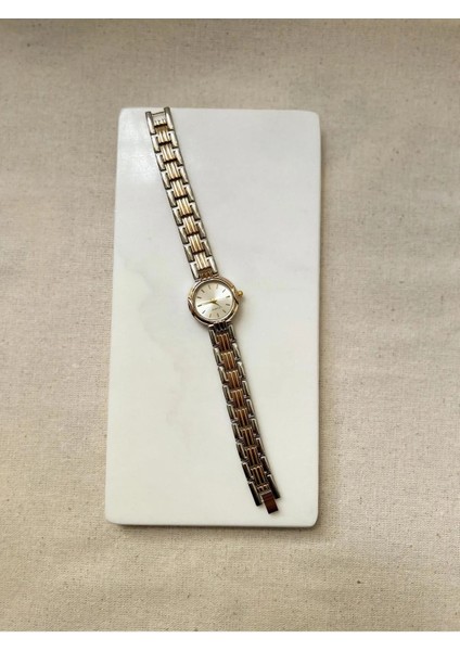 Retro Quartz Minimal Metal Kordon Vintage Kadın Kol Saati Renkli