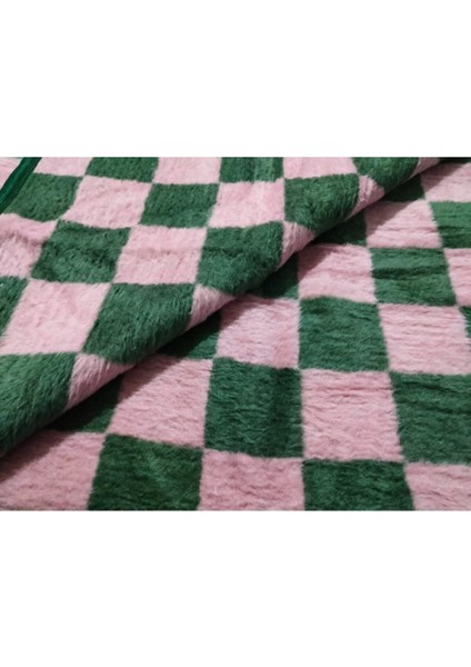 Başaran Tek Kişilik Ekose Lüks Peluş Akrilik Battaniye, 2,4kg