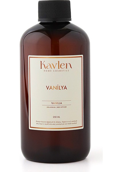 Vanilya Yedek Çubuklu Oda ve Ortam Kokusu Yedek Dolum Şişesi 250 ml