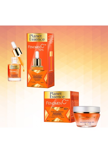 Fenomen C 40+ Gündüz ve Gece Kremi 50 ml - Yüz Serumu 15 ml 2li Set