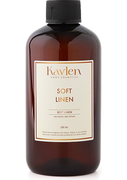 Soft Linen Yedek Çubuklu Oda ve Ortam Kokusu Yedek Dolum Şişesi 250 ml