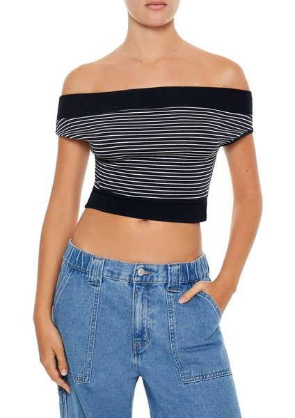 Çizgili Crop Top fiyatları