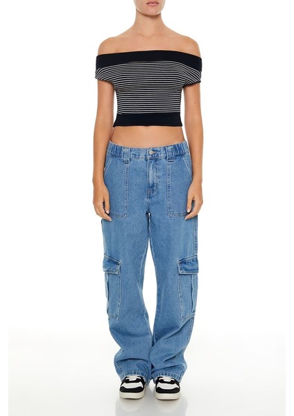Çizgili Crop Top fırsatları