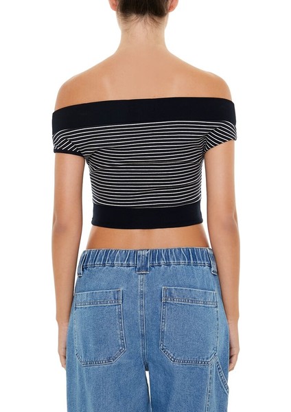 Çizgili Crop Top modelleri