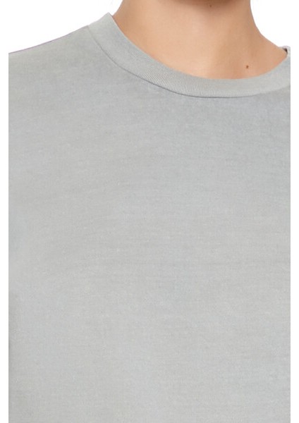 Yuvarlak Yaka Crop T-Shirt modelleri