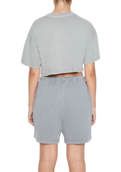 Yuvarlak Yaka Crop T-Shirt indirimleri