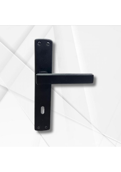 Lusso Siyah Renkli Aynalı Wc - Kapı Kolu