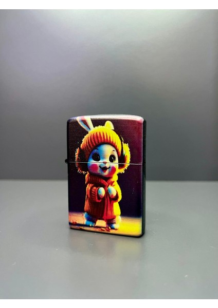 Zippo Model Lazer Baskı Benzinli Metal Çakmak