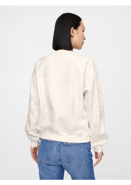 Kadın Kırık Beyaz Gap Logo Vintage Soft Raglan Sweatshirt fırsatları