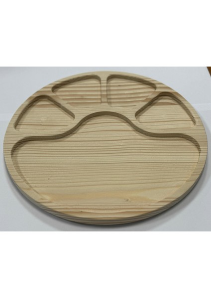 Ahşap Ladin Kanyon Sunum/çerez Tabağı