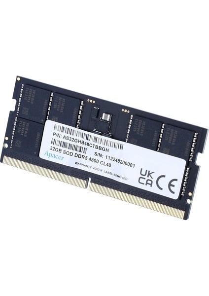 Apacer 16 GB(1X16GB) 5600MHZ Sodımm CL40 Ddr5 Notebook Ram ( FS.16G2C.PK)