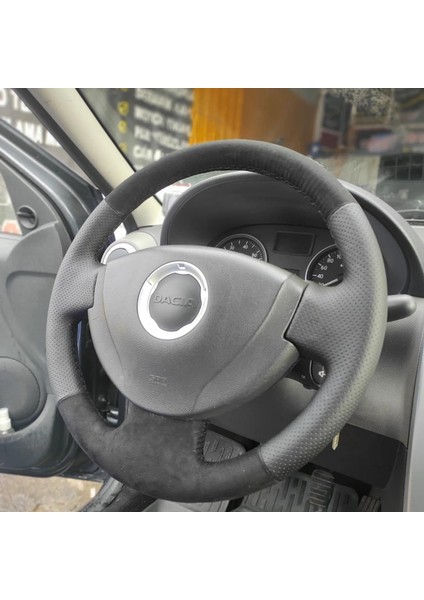 Renault Clio 2 Araca Özel Direksiyon Kılıfı (Nokta Alcantra) fiyatları