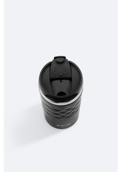 Siyah 300 ml Paslanmaz Çelik Termos, dayanıklı ve şık, hafif ve pratik kullanım için ideal modelleri