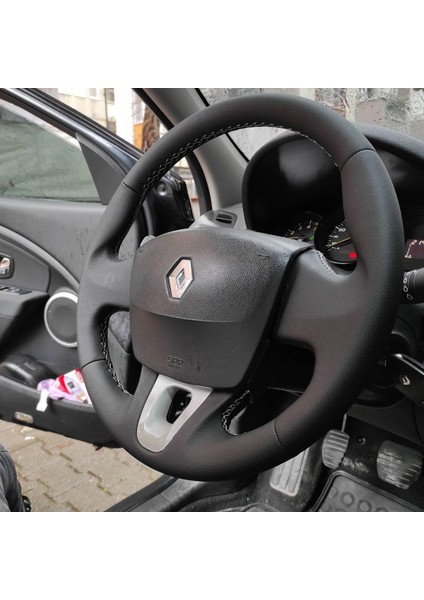 Renault Fluence Tuşsuz Araca Özel Direksiyon Kılıfı (Düz Deri) fiyatları