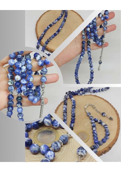 Sodalit Taşı Royal 99LUK Tesbih 8mm (15374)