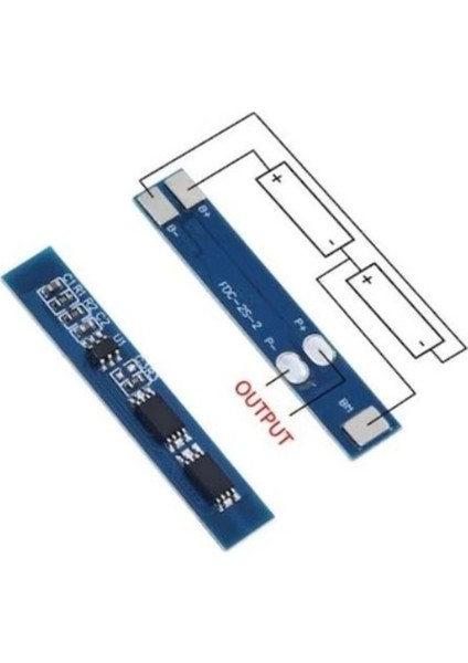 2s Bms 3A 7.4V 8.4V 18650 Lityum Pil Şarj Koruma Devresi