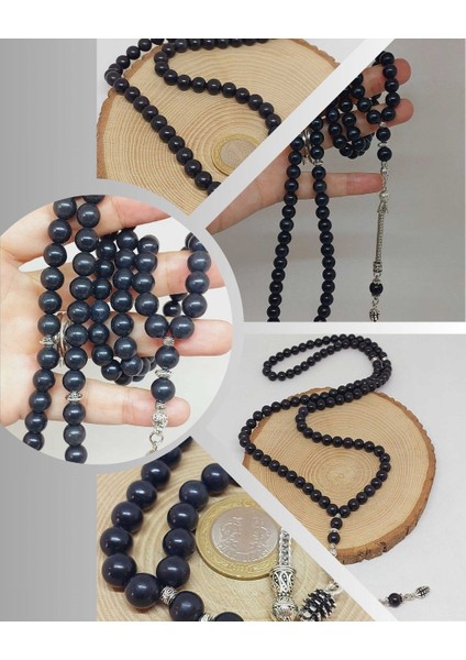 Shungite (Şungit) Taşı 99LUK Tesbih 8mm (23180)
