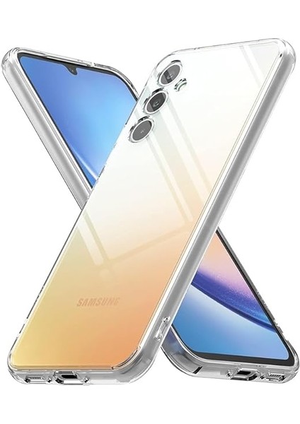 Samsung Galaxy A16 Şeffaf Silikon Kılıf 3D Kamera Korumalı Slim Fit Esnek Kapak