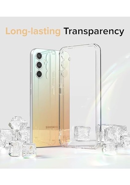 Samsung Galaxy A16 Şeffaf Silikon Kılıf 3D Kamera Korumalı Slim Fit Esnek Kapak