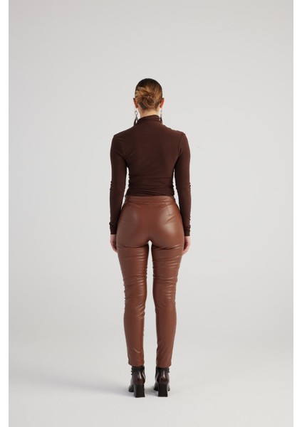 Gina Deri Pantolon Kahve indirimleri