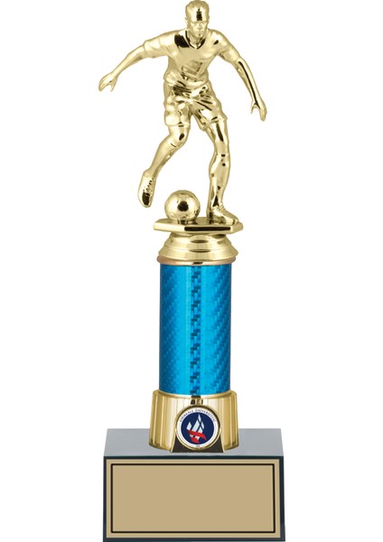 Futbol Figürlü Ödül Kupası-Okul Kupası - Hediye Kupa 27 cm FG005