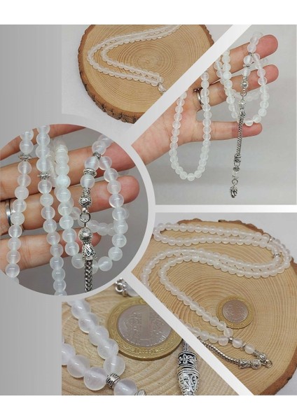 Selenit Taşı 99LUK Tesbih 6mm (9833)