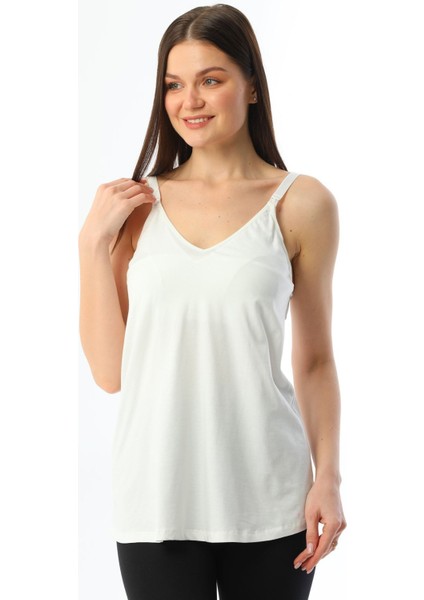 Hamile Esnek Yumuşak Pamuklu Emzirme Atleti