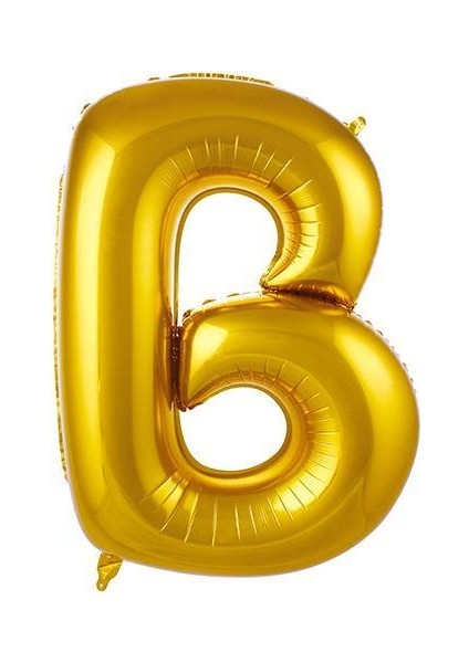 B Harf Folyo Balon Altın 100CM