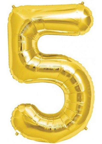 5 Rakam Folyo Balon Altın 75CM