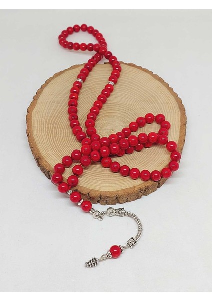 Mercan Taşı 99LUK Tesbih 8-9mm (Boyalıdır) (1911) fırsatları