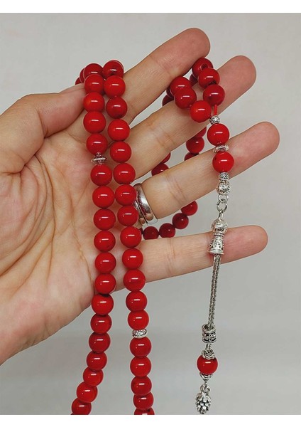 Mercan Taşı 99LUK Tesbih 8-9mm (Boyalıdır) (1911) indirimleri