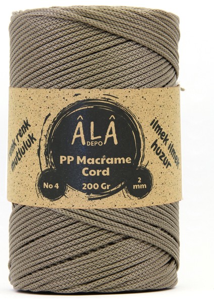 2 mm - 200 gr Polyester (Pp) Makrome Ipi 230 mt Vizon