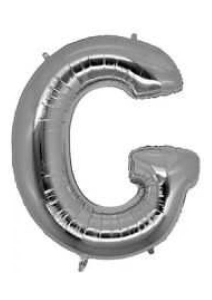 G Harf Folyo Balon Gümüş 40CM