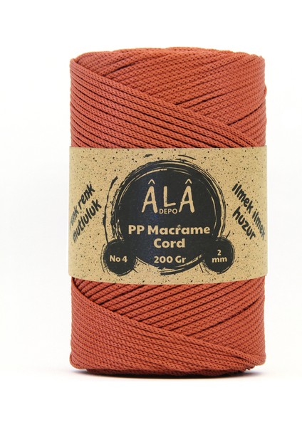 2 mm - 200 gr Polyester (Pp) Makrome Ipi 230 mt Kiremit