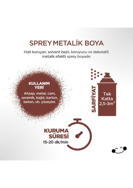 Metalik Bronz Sprey Boya 400 ml