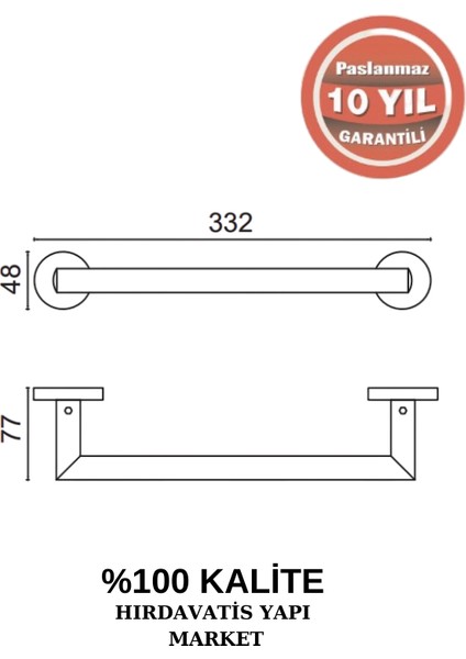 Paslanmaz Pirinç Flora Küvet Kolu 30 cm fiyatları