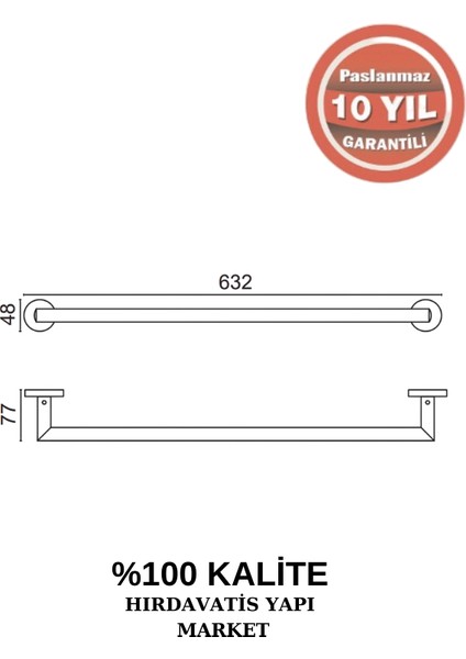 Paslanmaz Pirinç Flora Küvet Kolu 60 cm fiyatları
